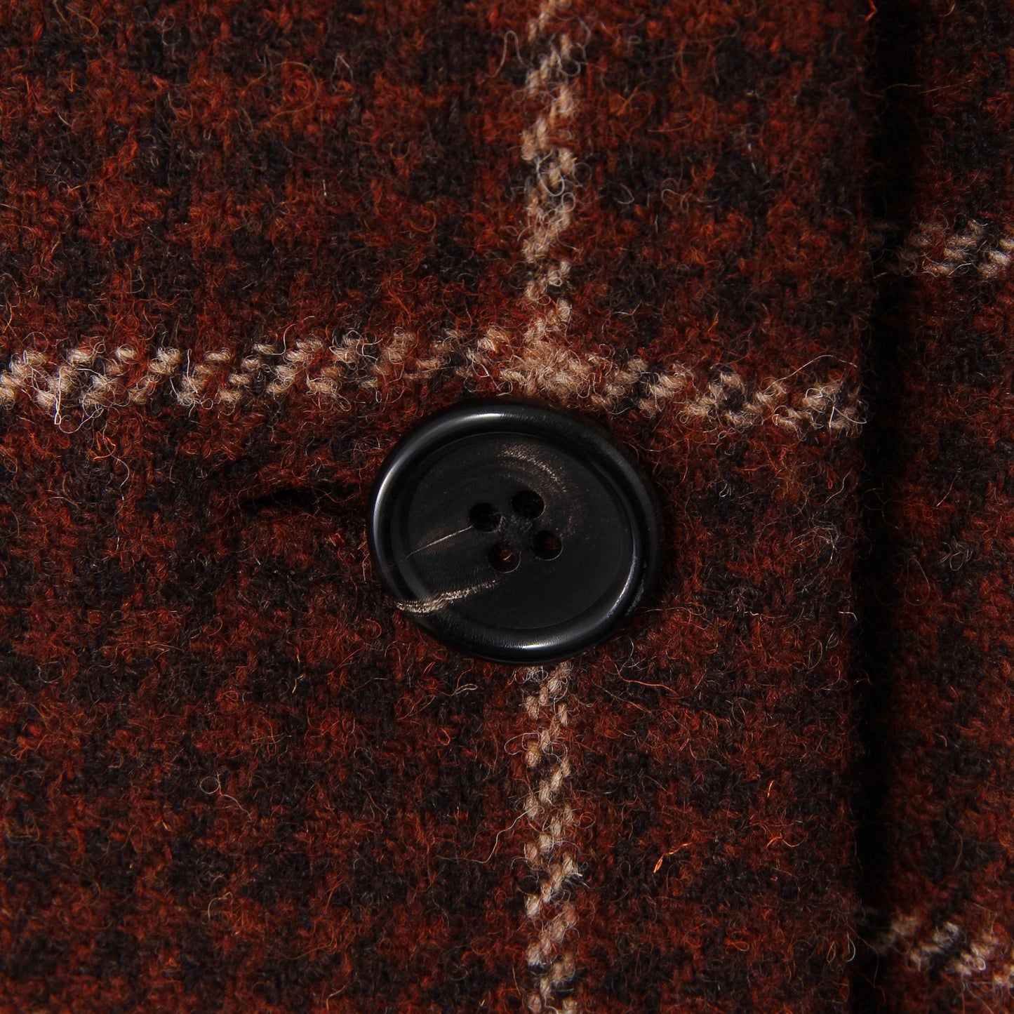 HOUNDSTOOTH CHECK WOOL COAT