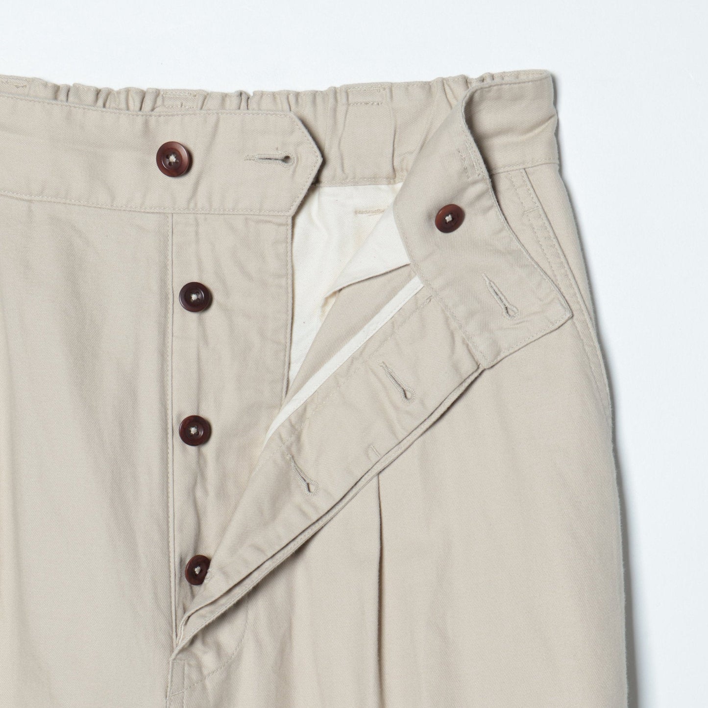 ORGANIC LIGHT COTTON TWILL TROUSERS