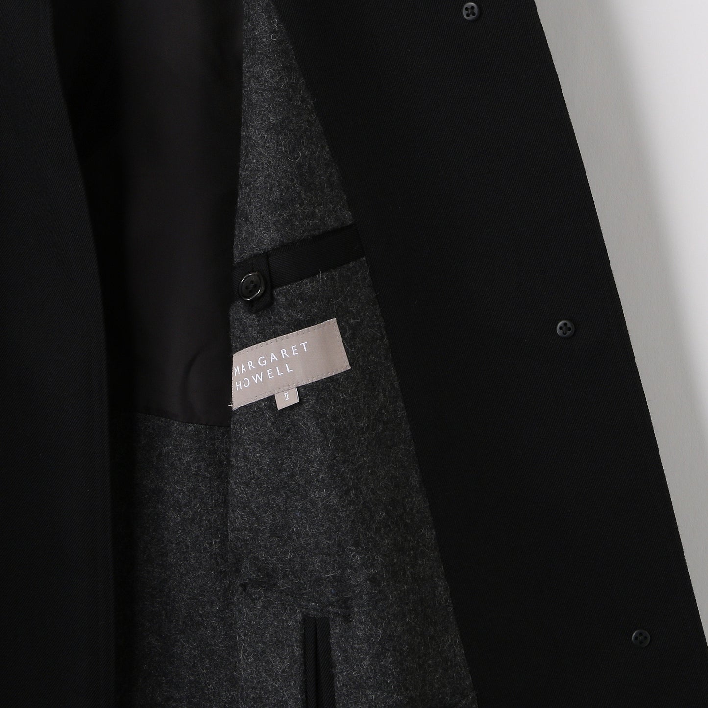 WOOL TWILL COAT