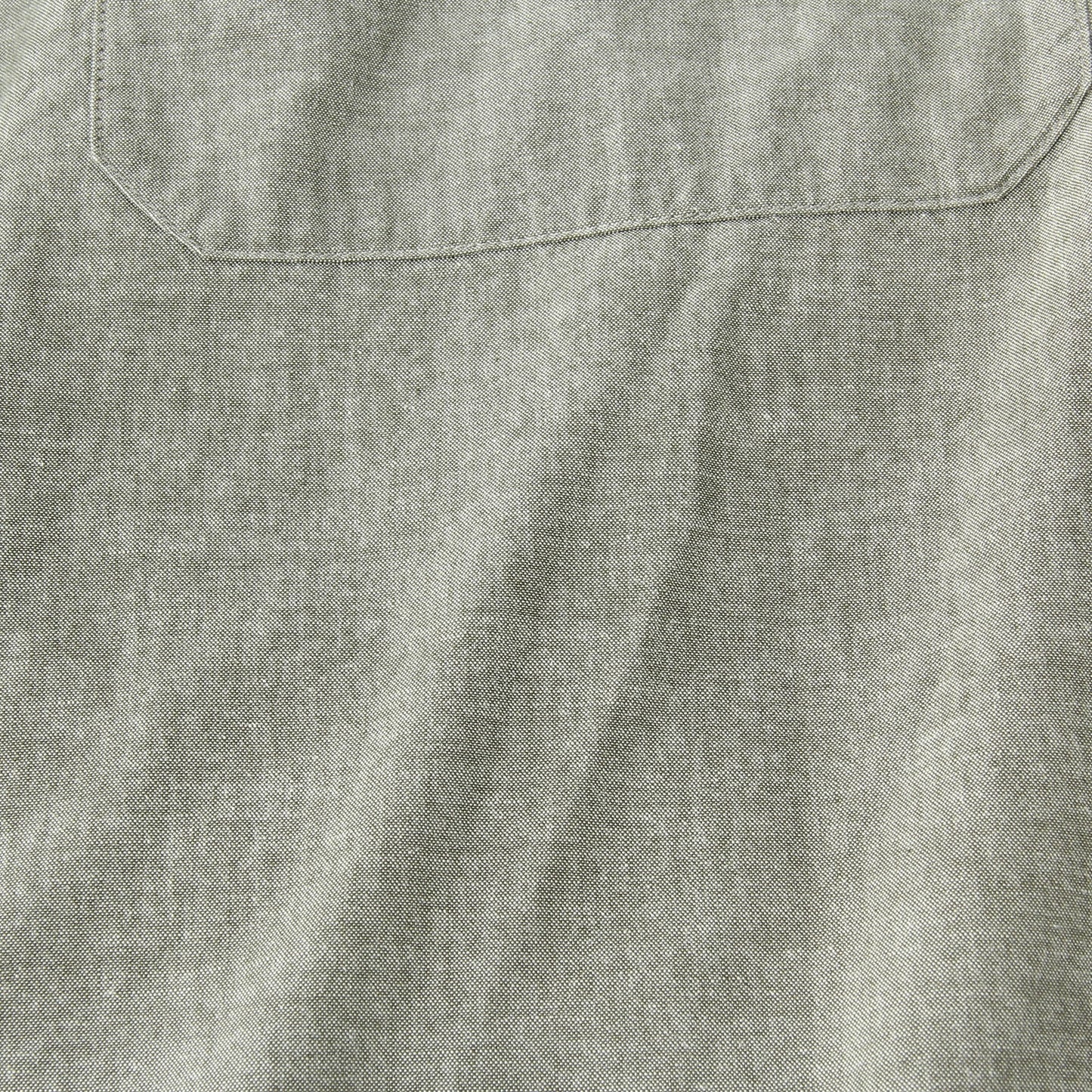 FADED COTTON SHIRTING DRESS