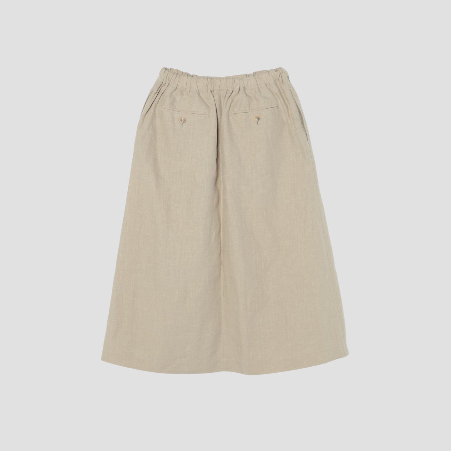 DENSE FINE LINEN POPLIN SKIRT