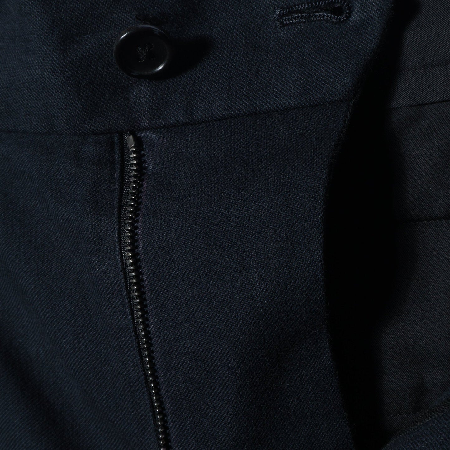YARN DYE HEAVY COTTON TWILL TROUSERS
