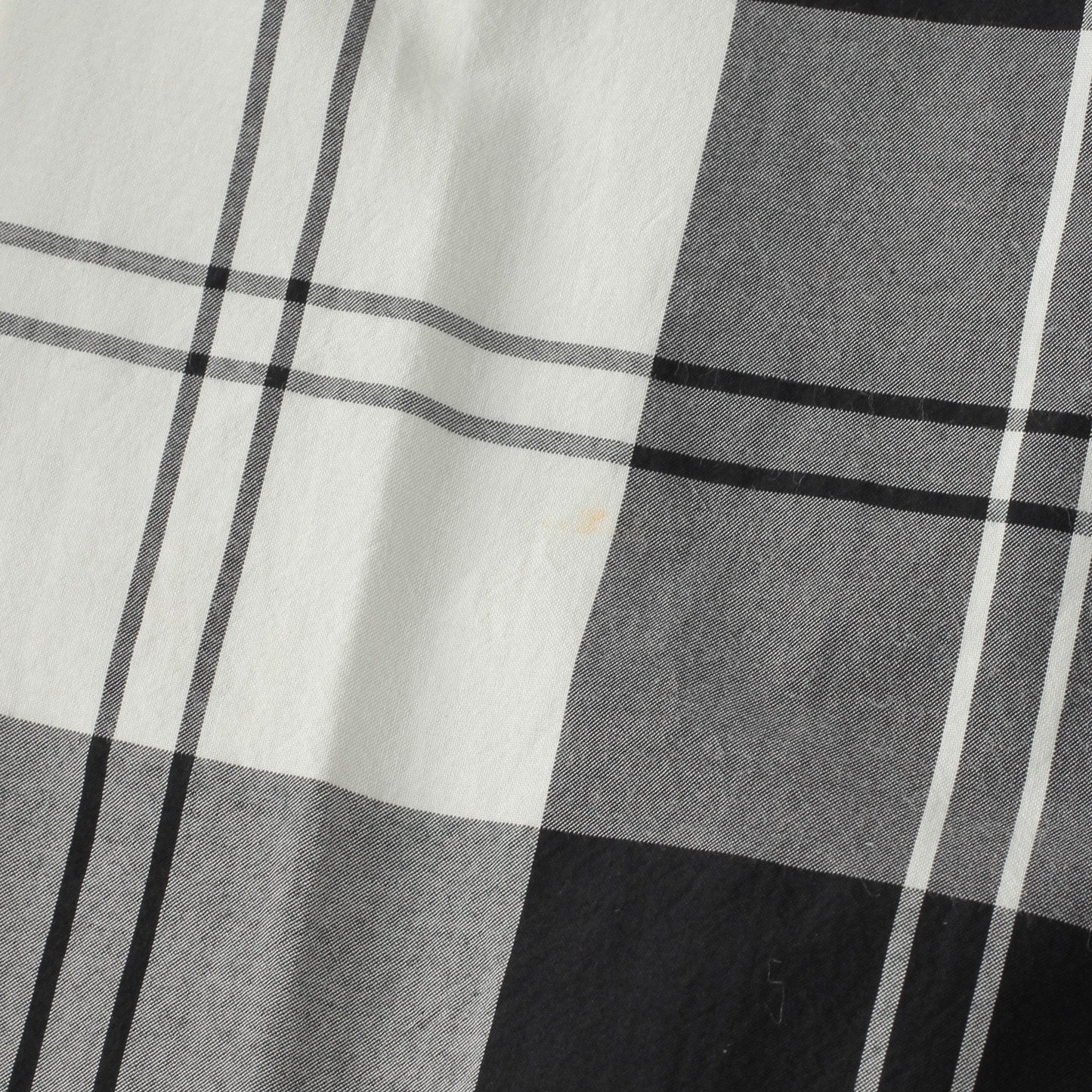 MONO CHECK SILK COTTON SKIRT