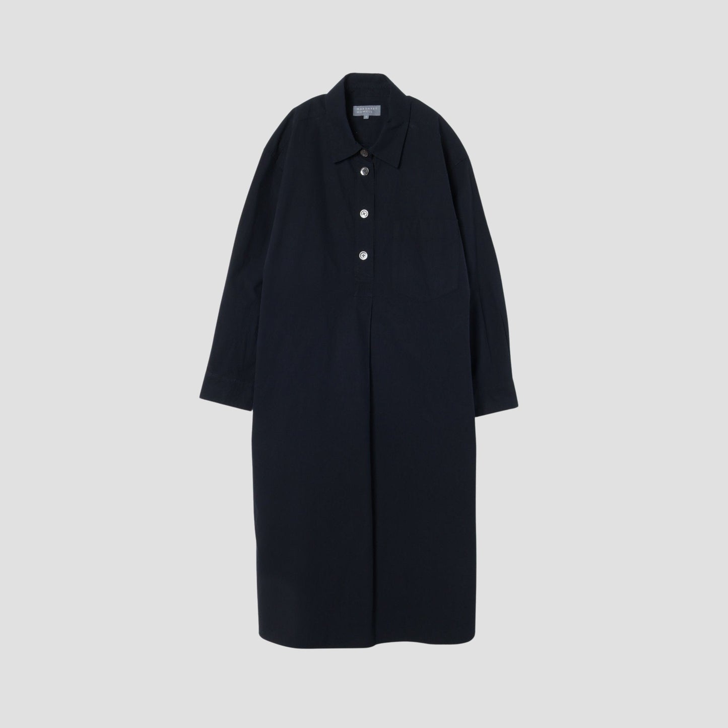 WASHED COTTON POPLIN DRESS