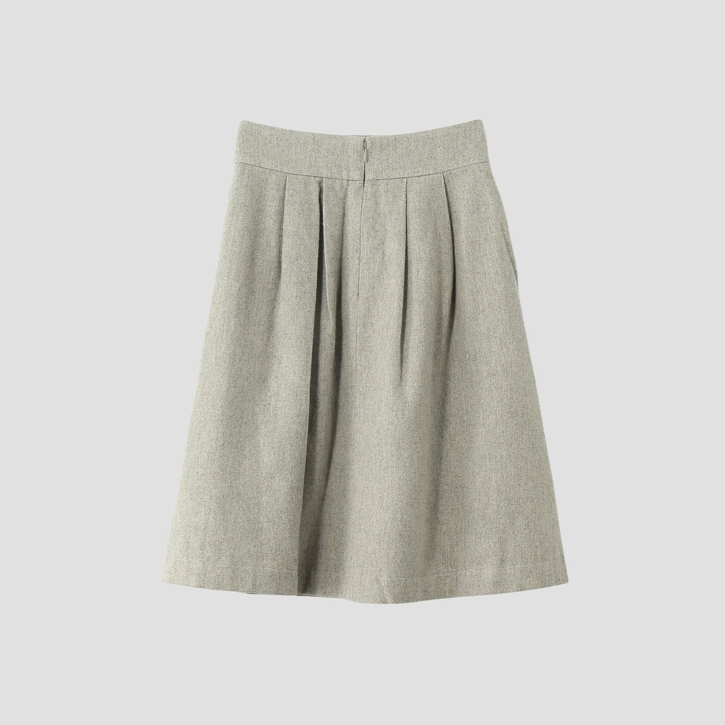 WOOL LINEN TWEED SKIRT
