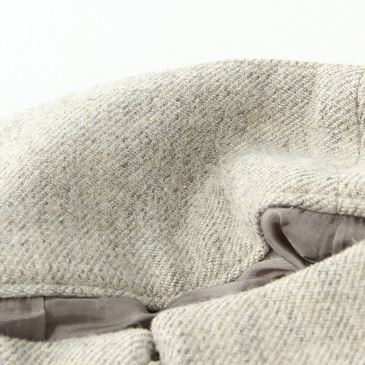 WOOL LINEN TWEED SKIRT