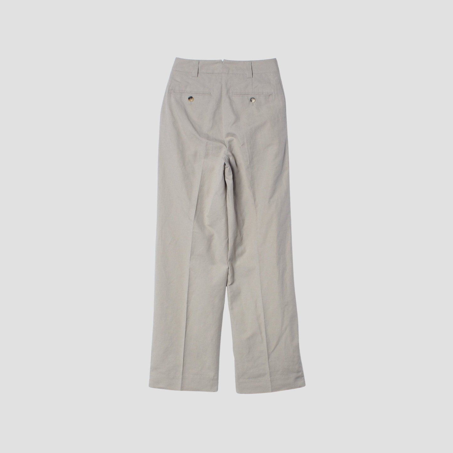 COTTON LINEN OXFORD TROUSERS