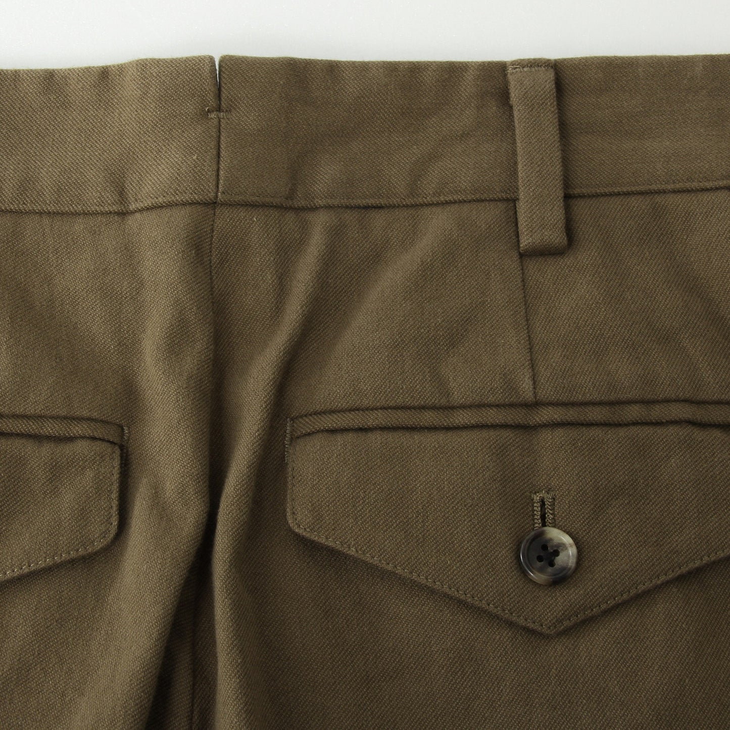 WASHED COTTON TWILL TROUSERS