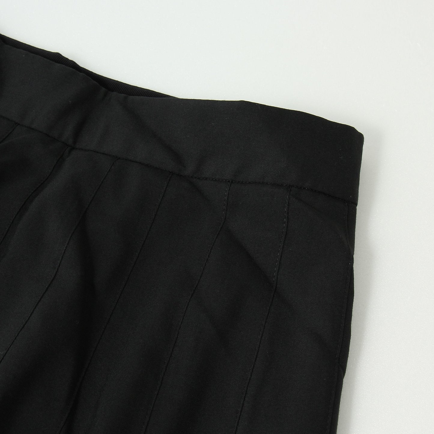 FINE WOOL POPLIN SKIRT