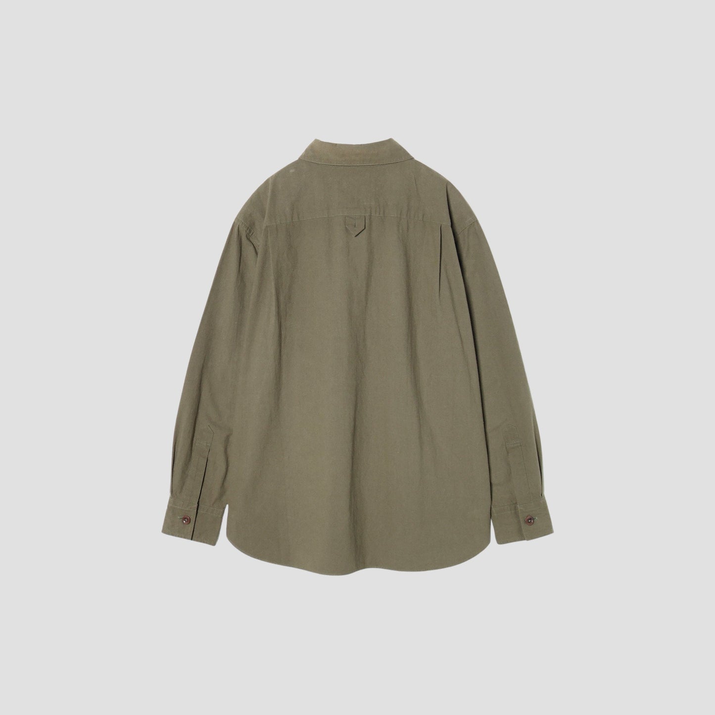 BRUSHED COTTON PLAINWEAVE SHIRT