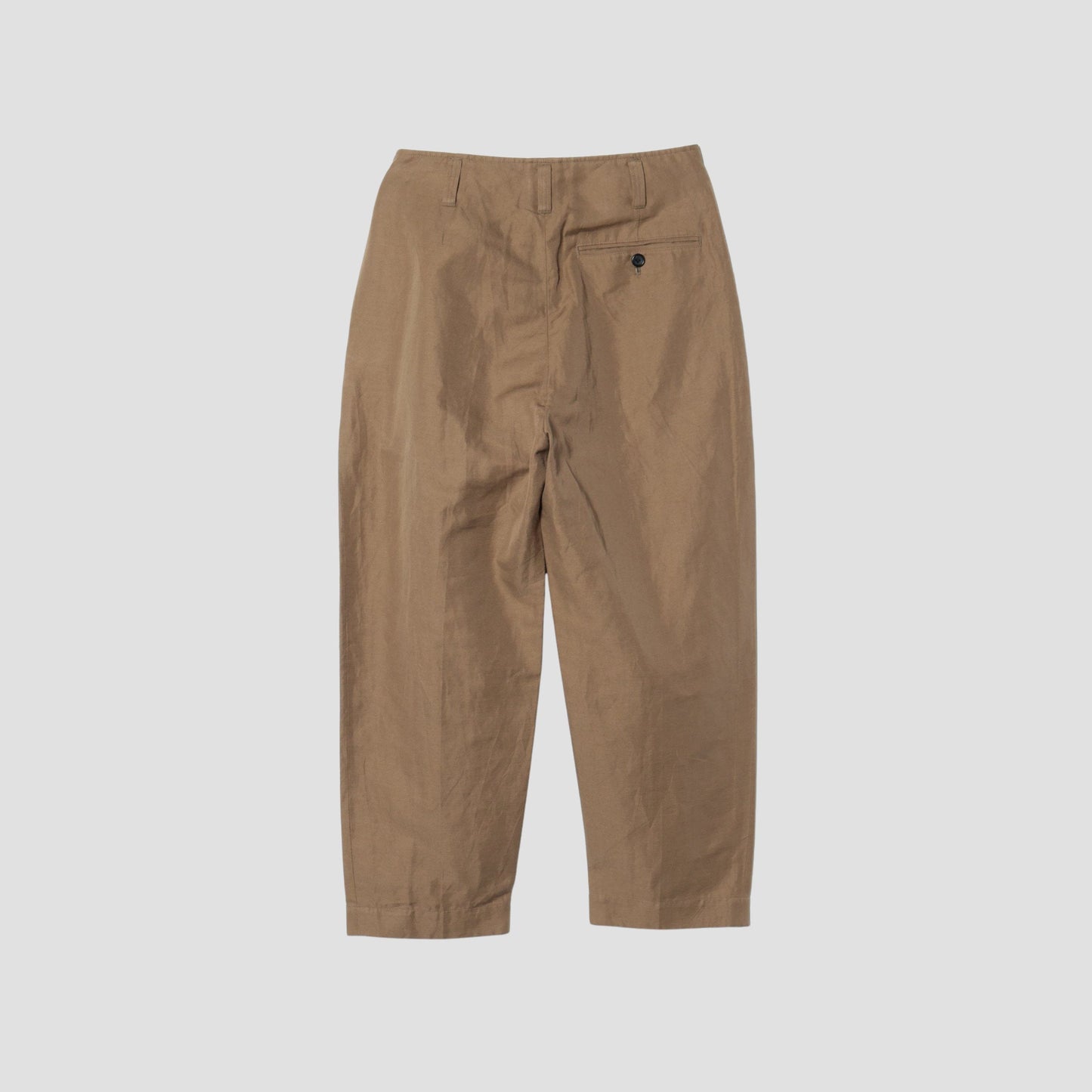COTTON LINEN TWILL TROUSERS