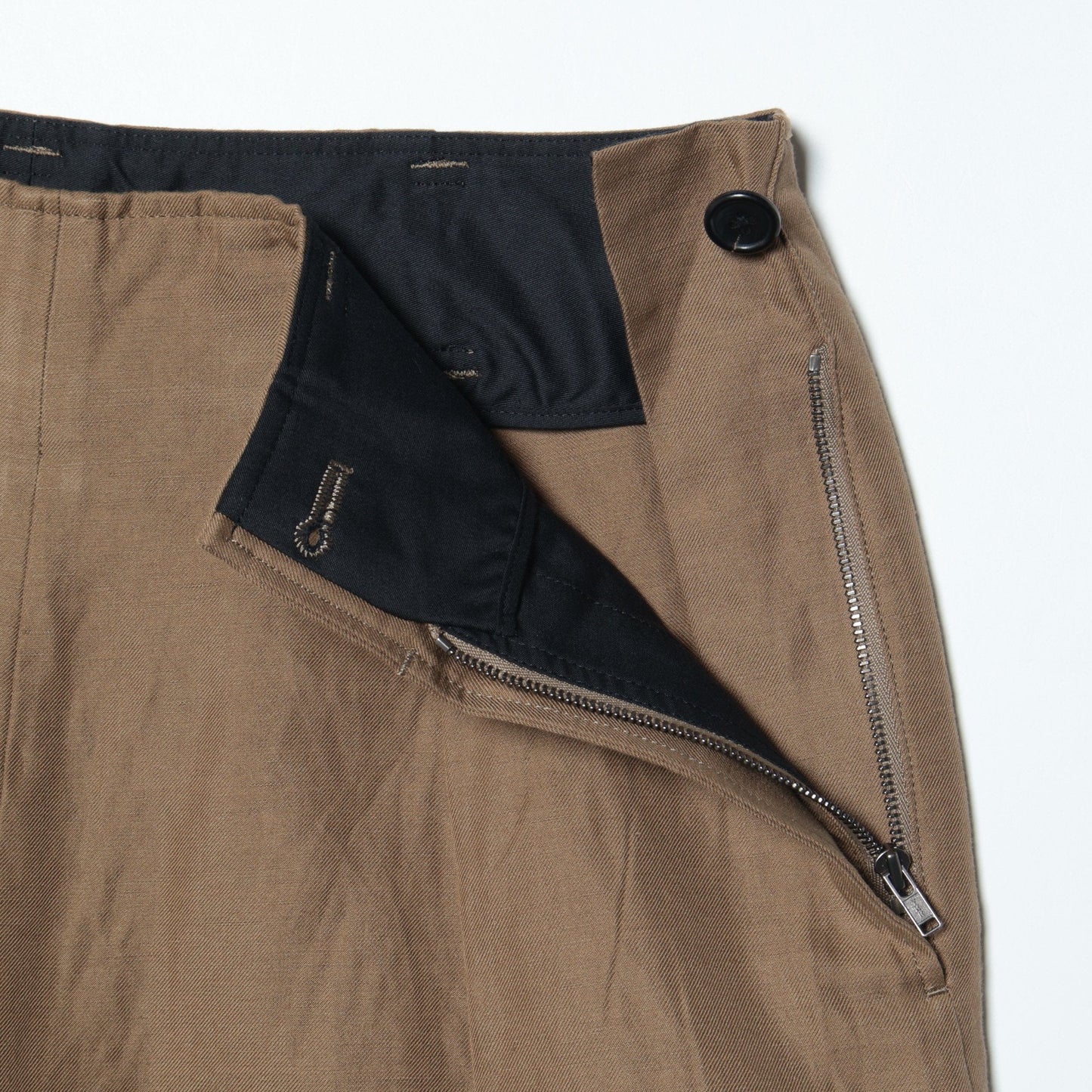 COTTON LINEN TWILL TROUSERS