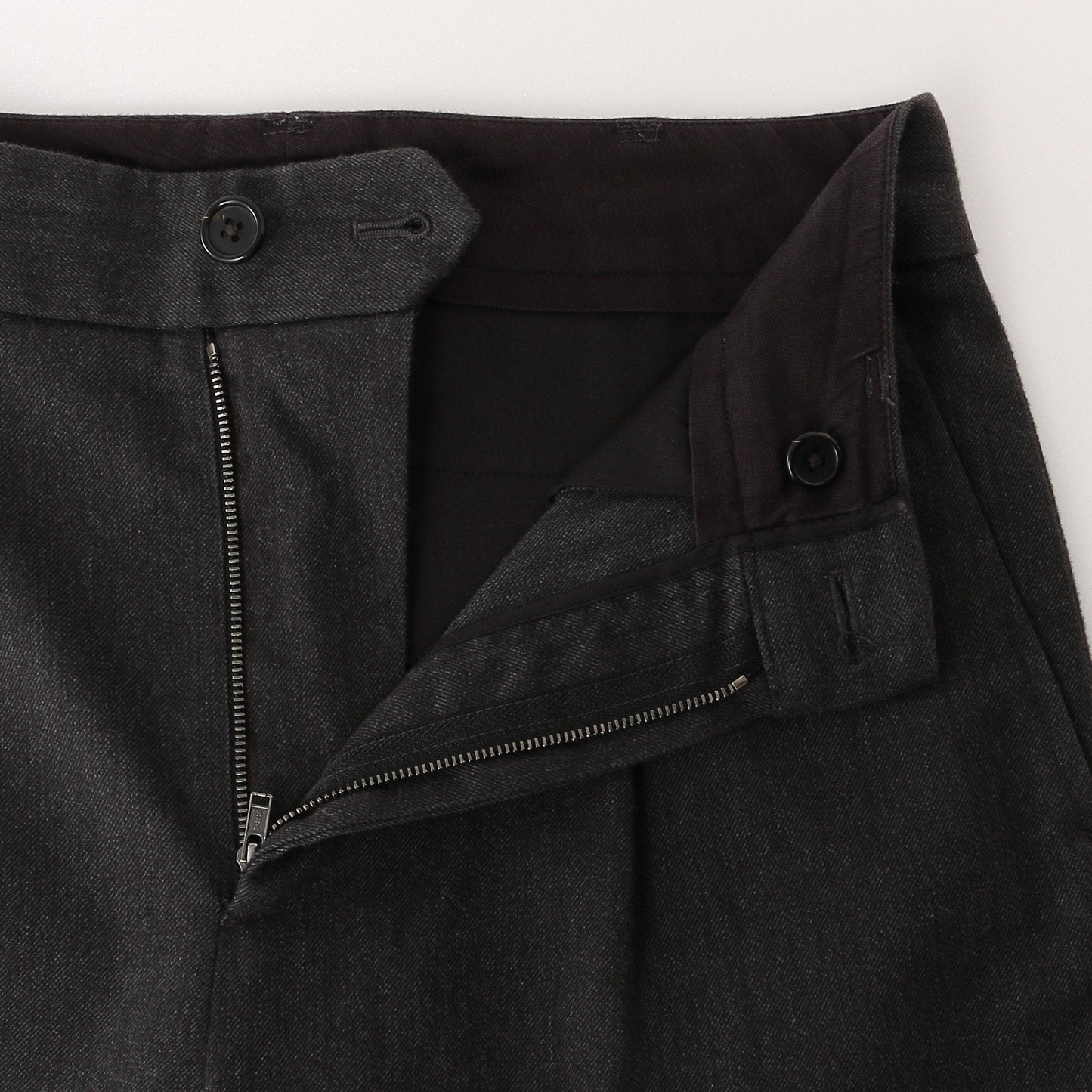 BRUSHED COTTON WOOL TROUSERS