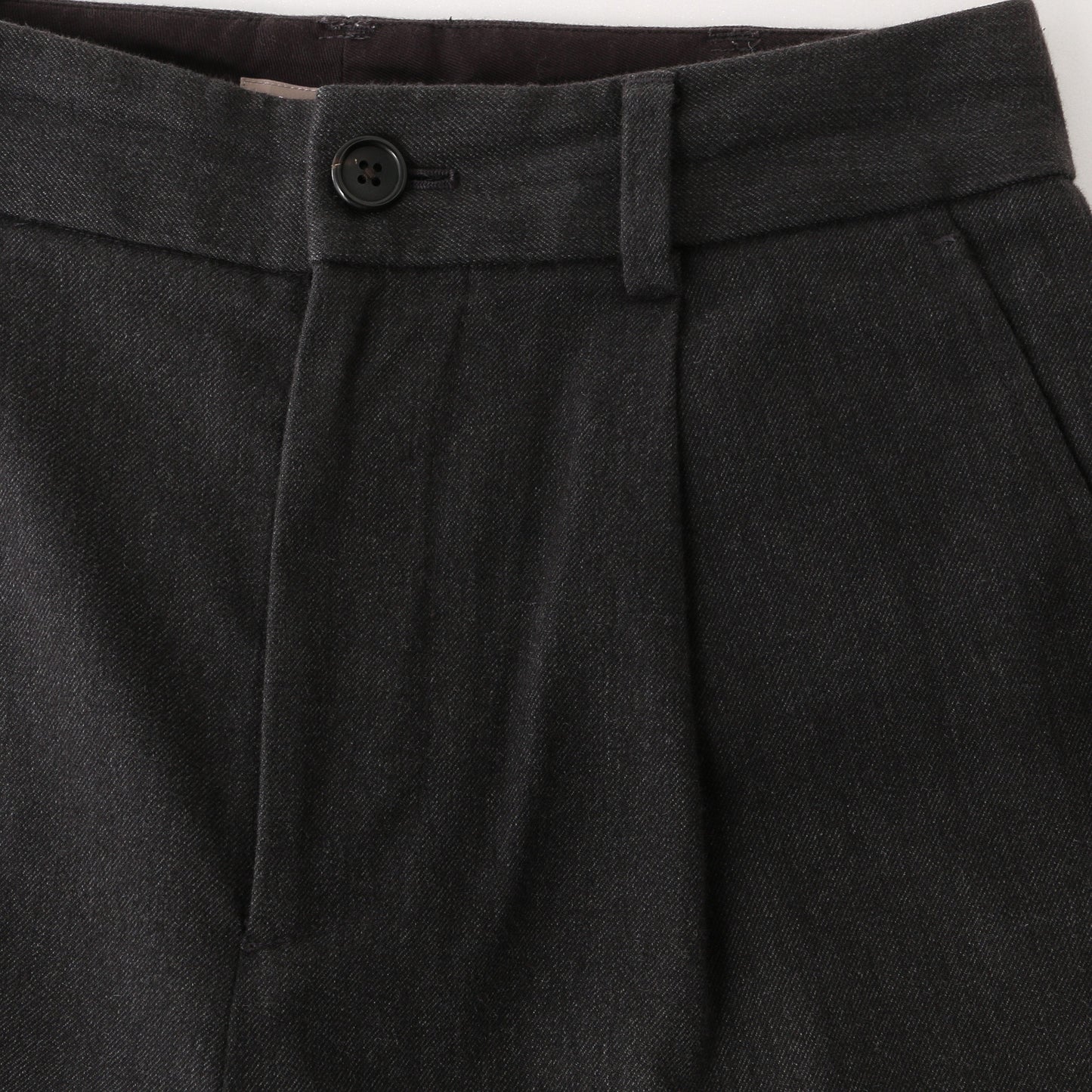 BRUSHED COTTON WOOL TROUSERS