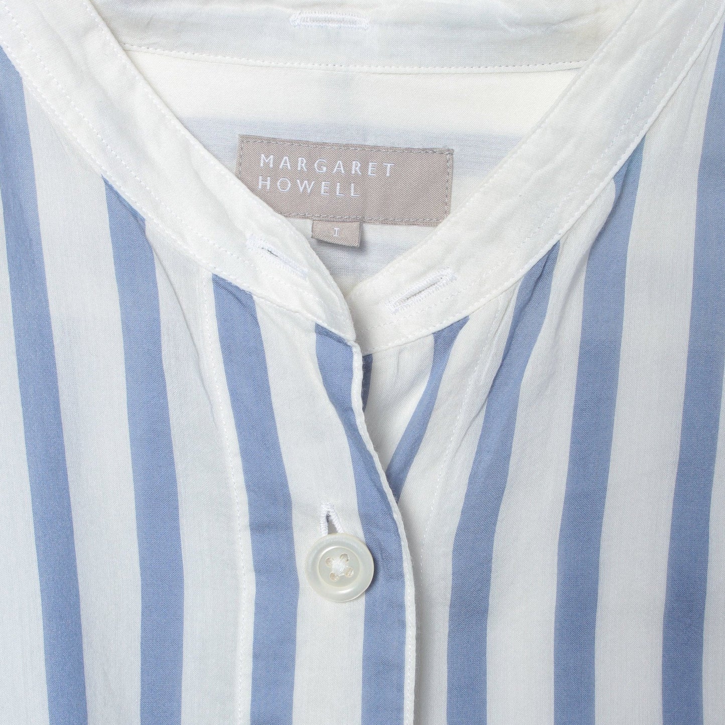 SILK COTTON BOLD STRIPE SHIRT