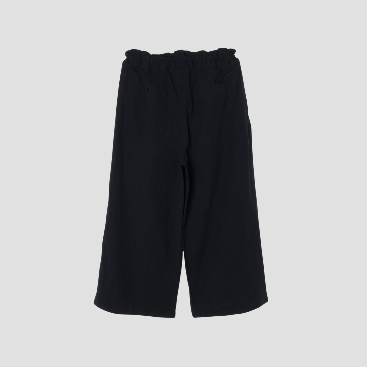 COTTON LINEN PLAIN WEAVE TROUSERS