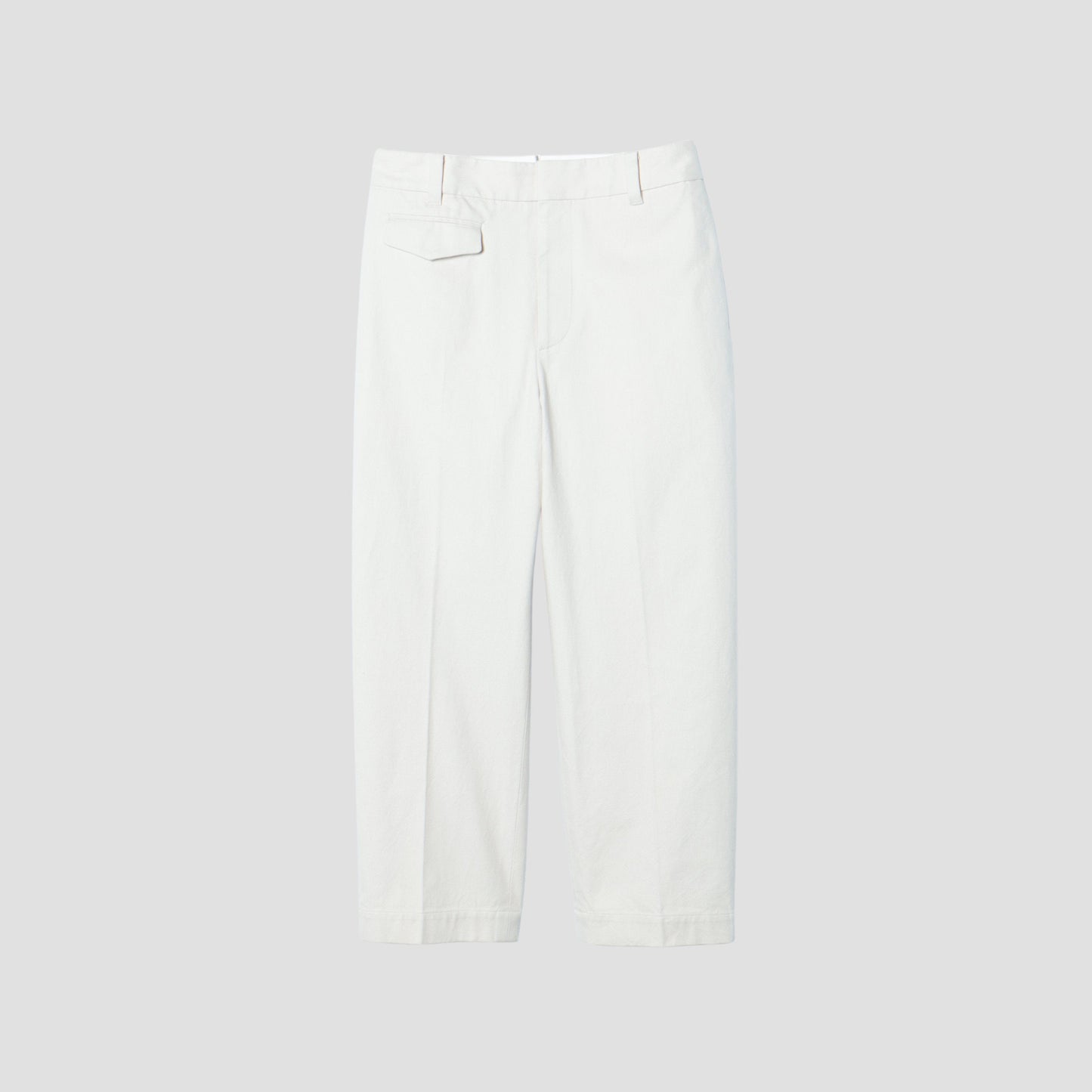 WASHED COTTON TWILL TROUSERS