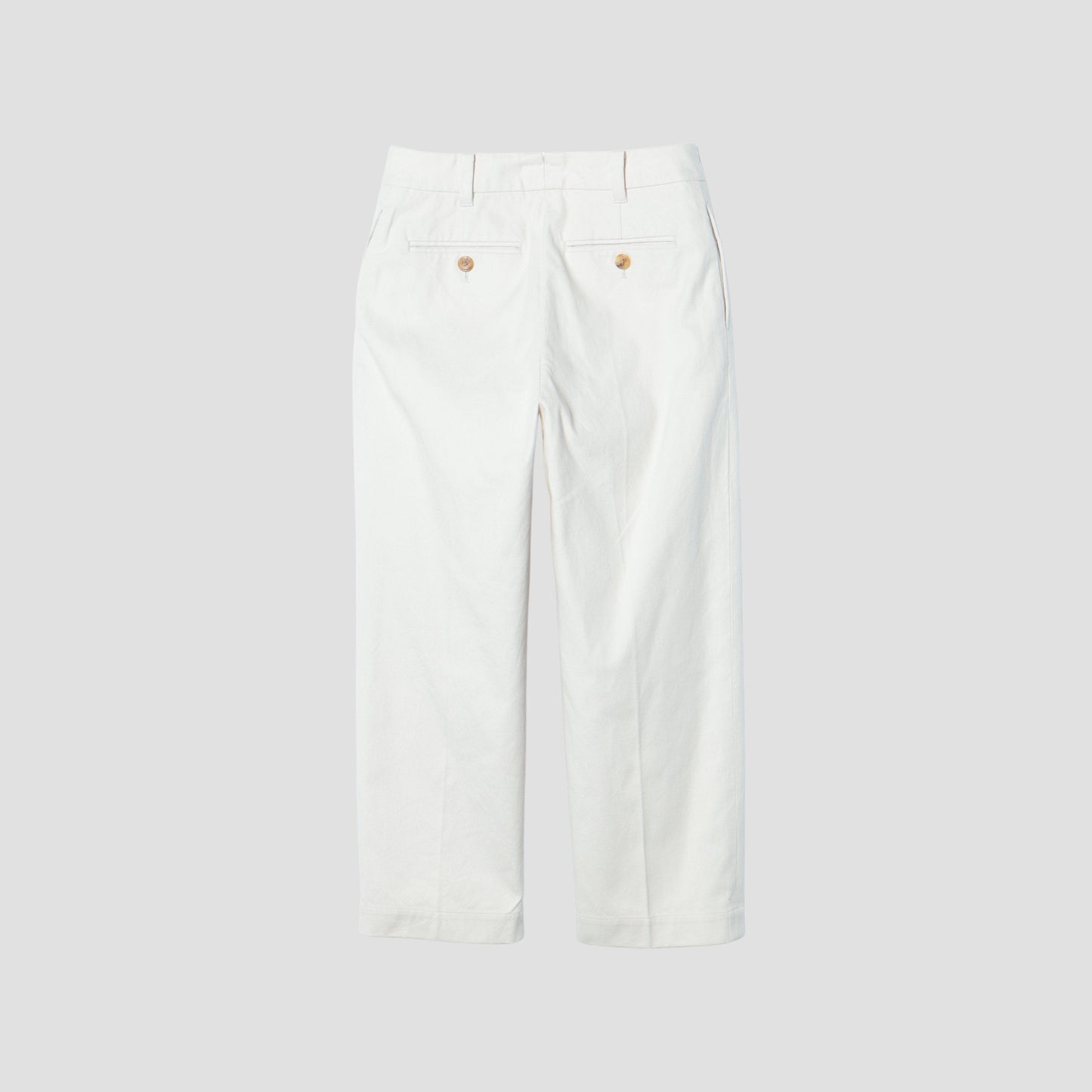 WASHED COTTON TWILL TROUSERS