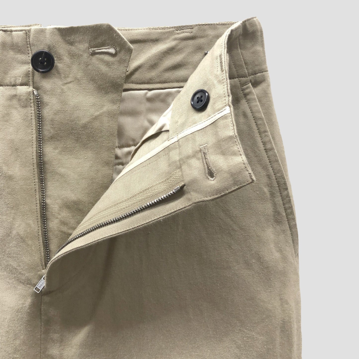 COTTON LINEN TWILL SKIRT