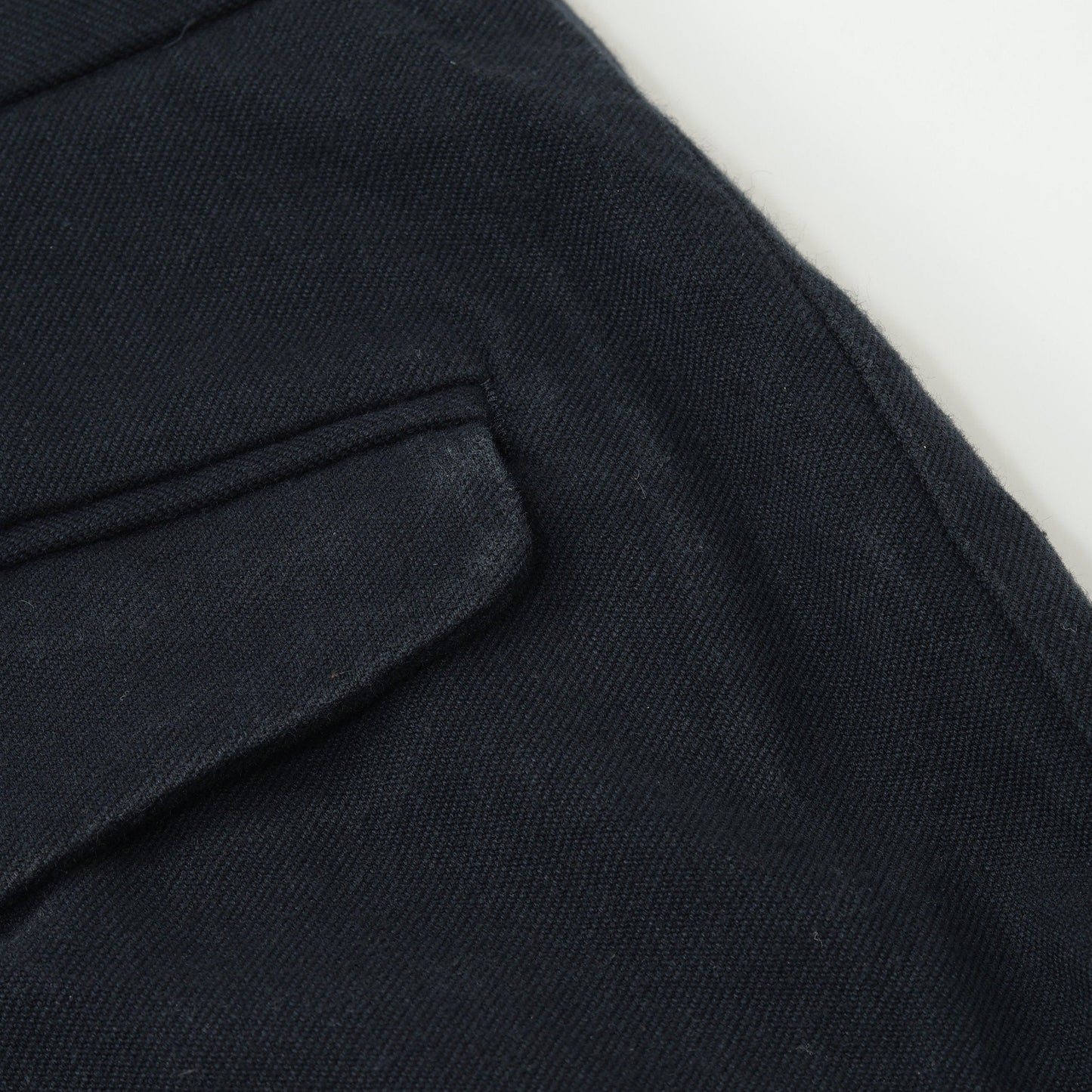 YARN DYE HEAVY COTTON TWILL TROUSERS