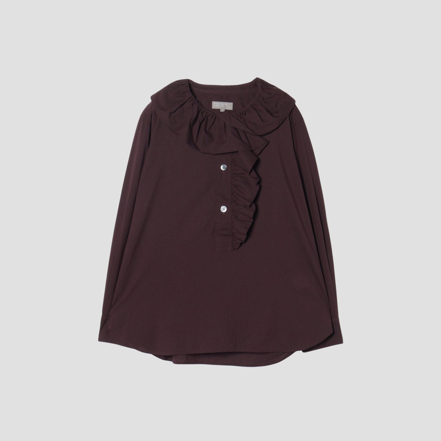 PIECE DYED WASHED COTTON SHIRT