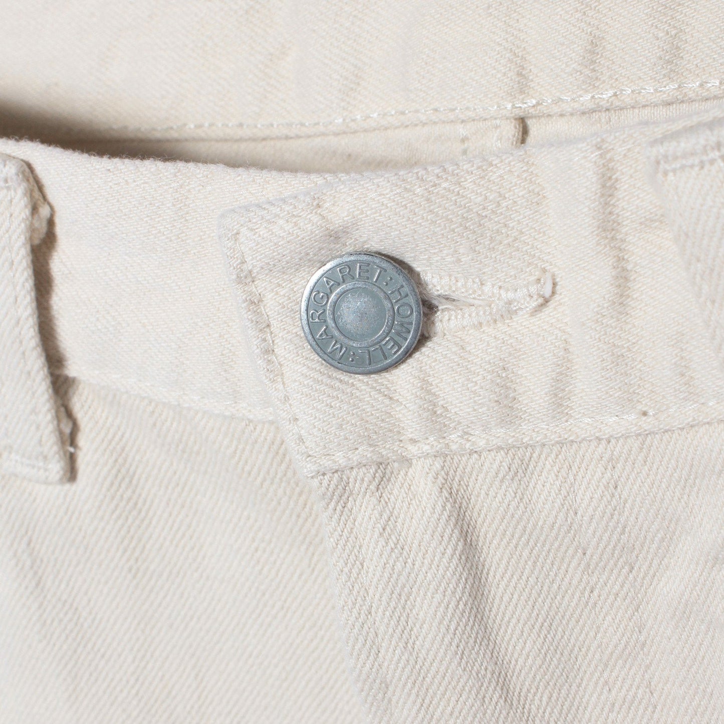 WHITE DENIM TROUSERS
