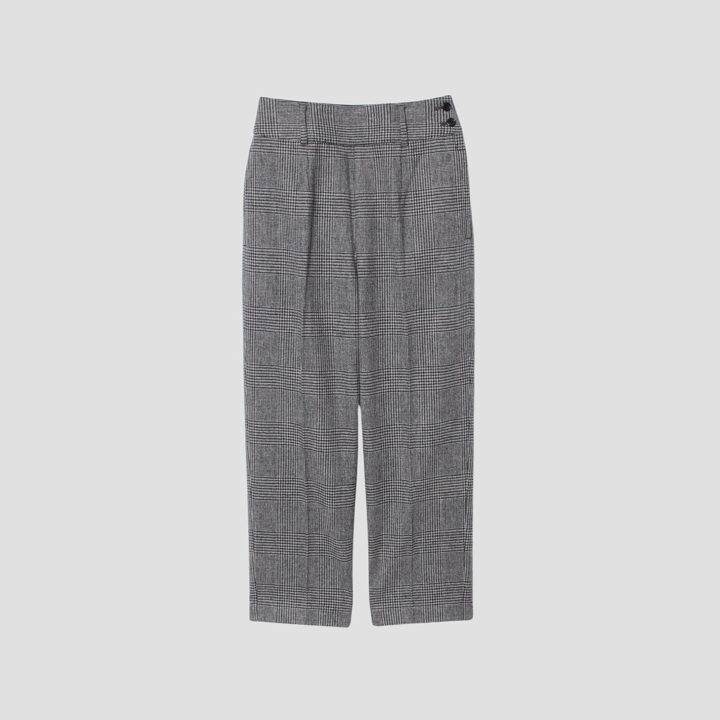 MULTI CHECK WOOL TROUSERS