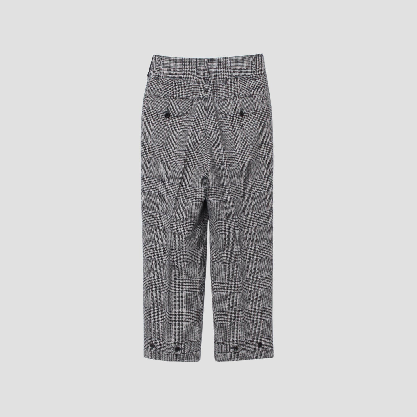 MULTI CHECK WOOL TROUSERS