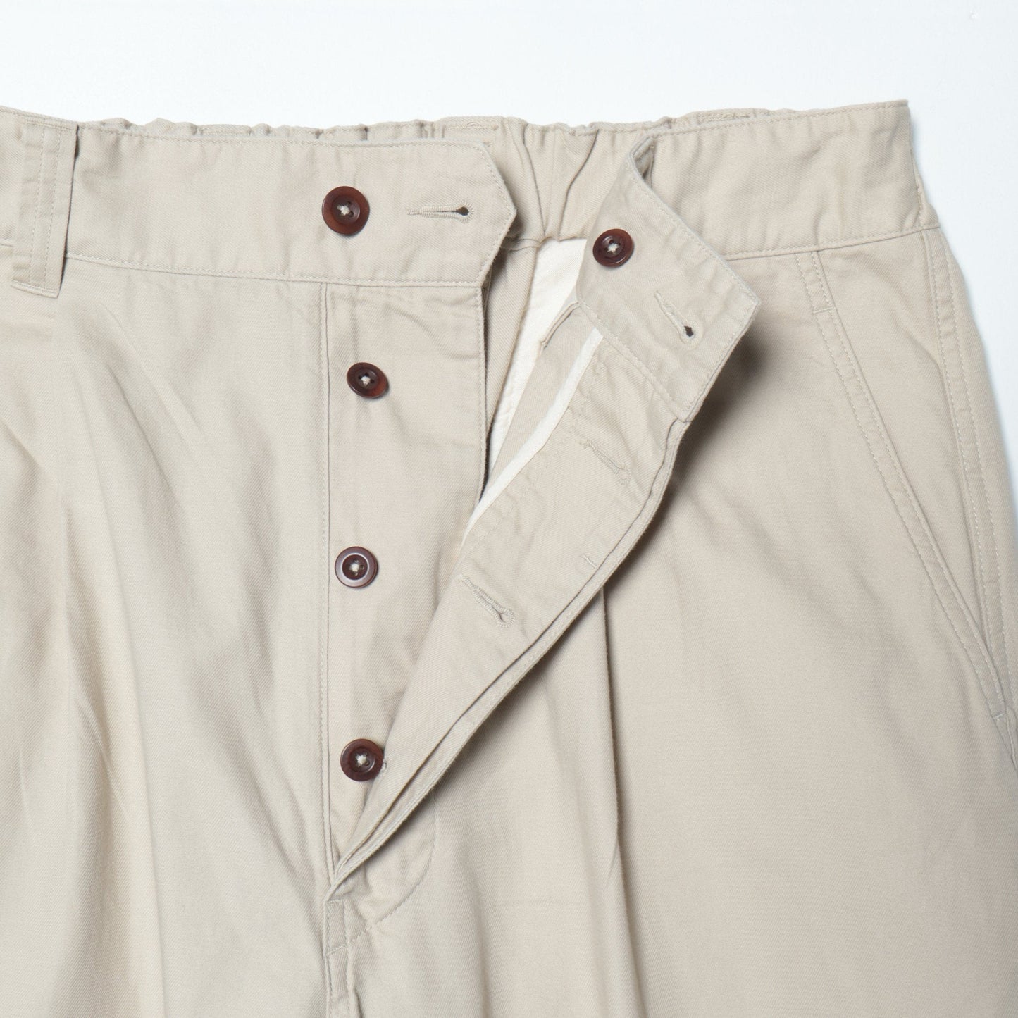 ORGANIC LIGHT COTTON TWILL TROUSERS