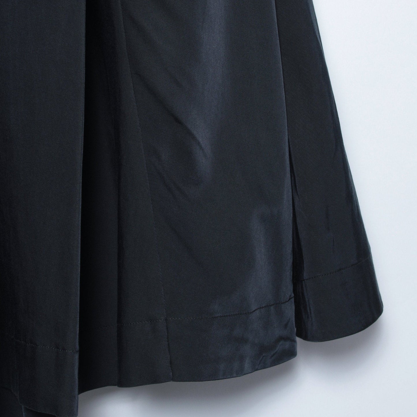 GLAZED COTTON CUPRA SKIRT