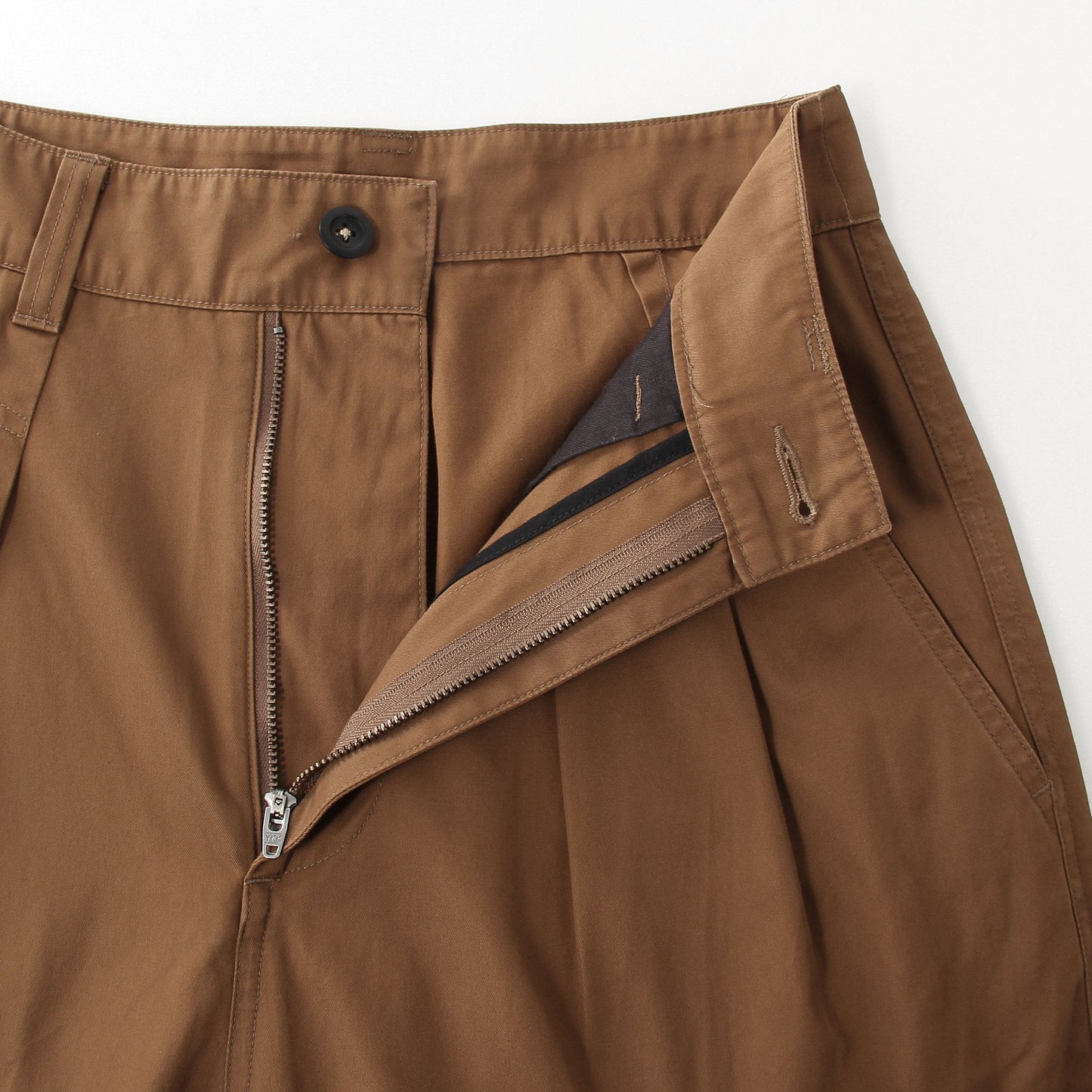 CRISP COTTON TWILL TROUSERS