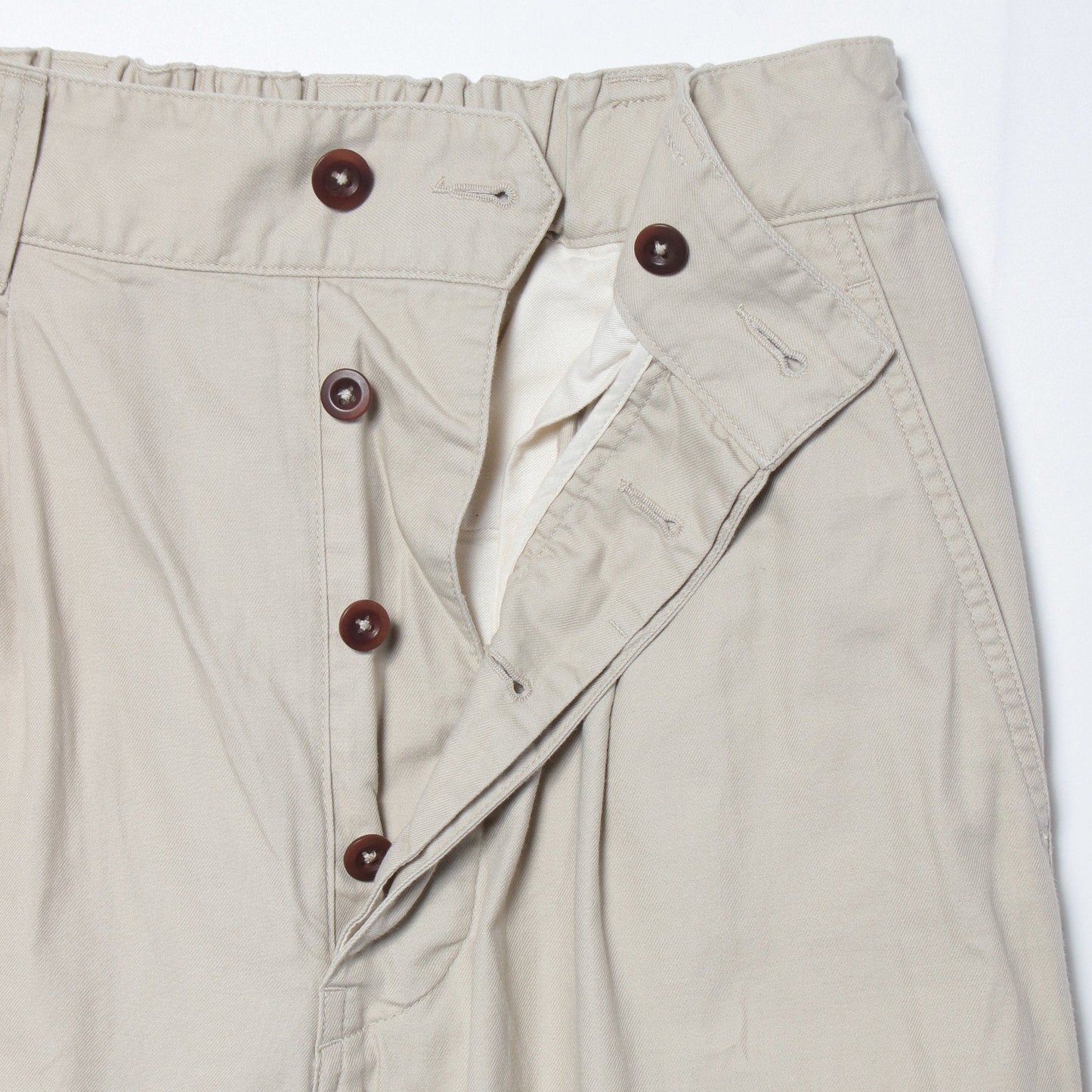 ORGANIC LIGHT COTTON TWILL TROUSERS
