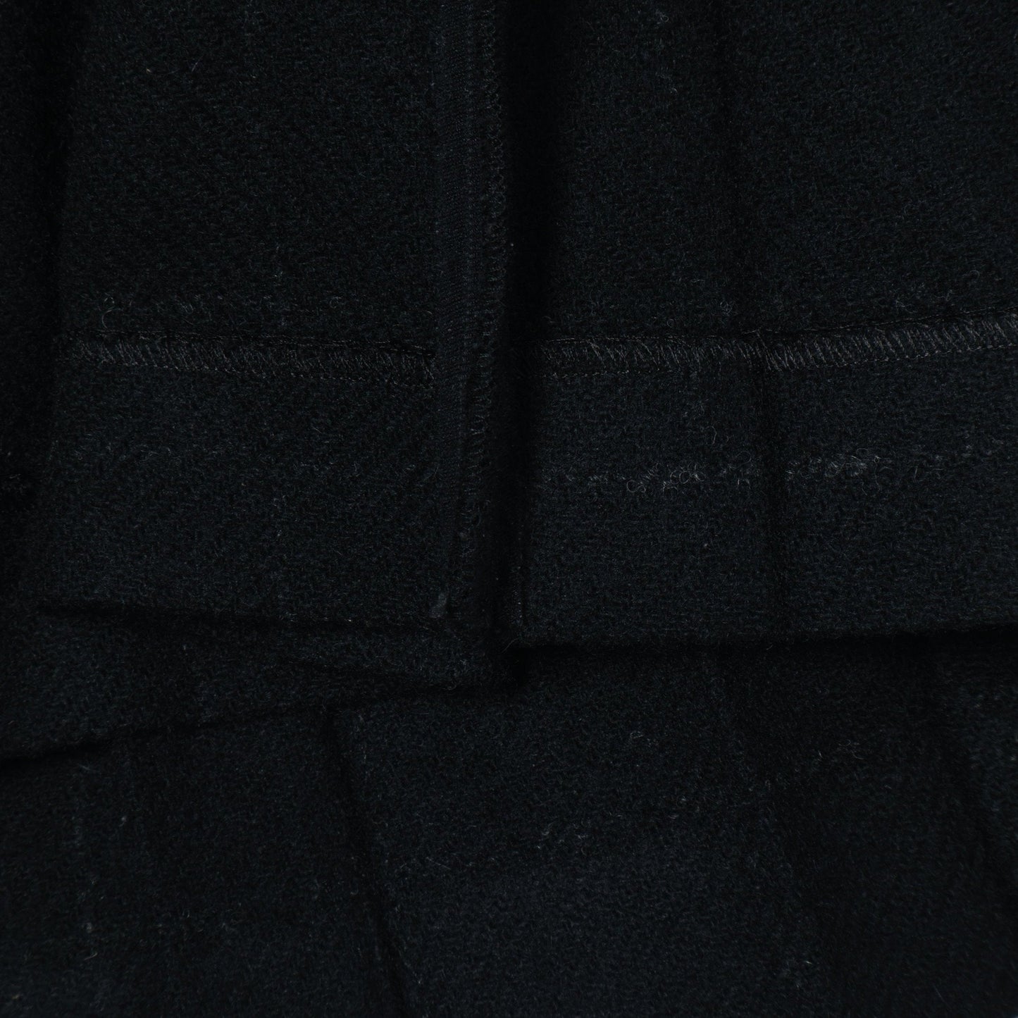 BLACK WINDOWPANE CHECK SKIRT