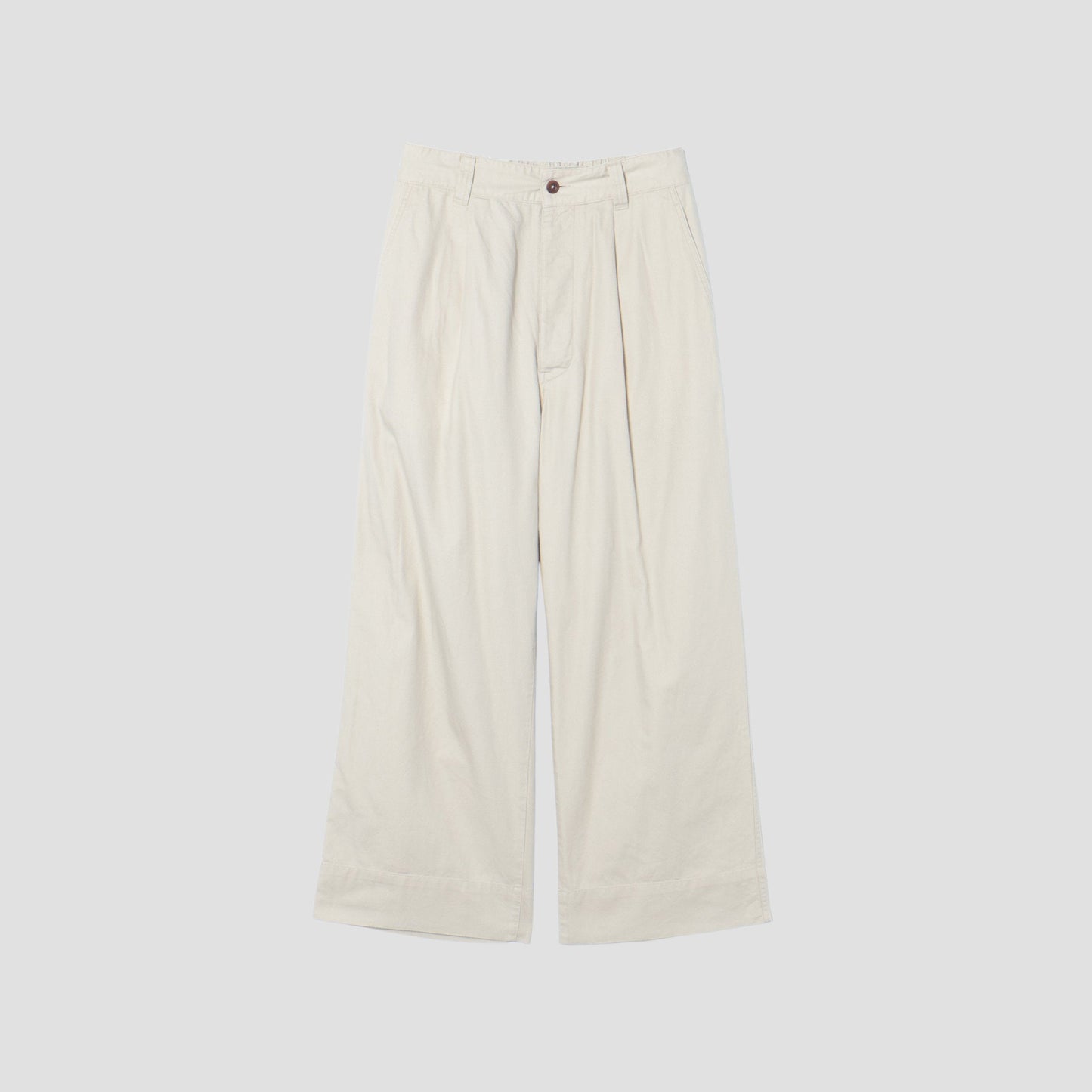 ORGANIC LIGHT COTTON TWILL TROUSERS
