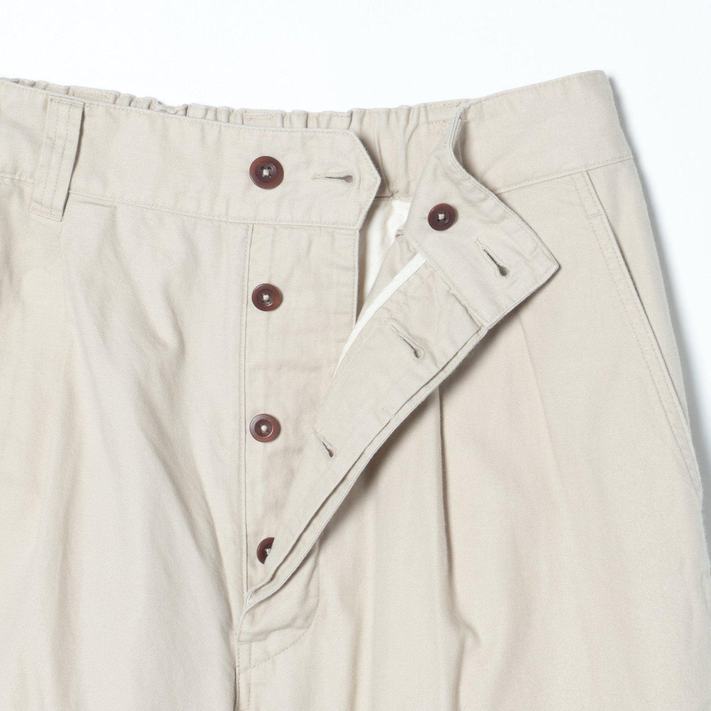 ORGANIC LIGHT COTTON TWILL TROUSERS