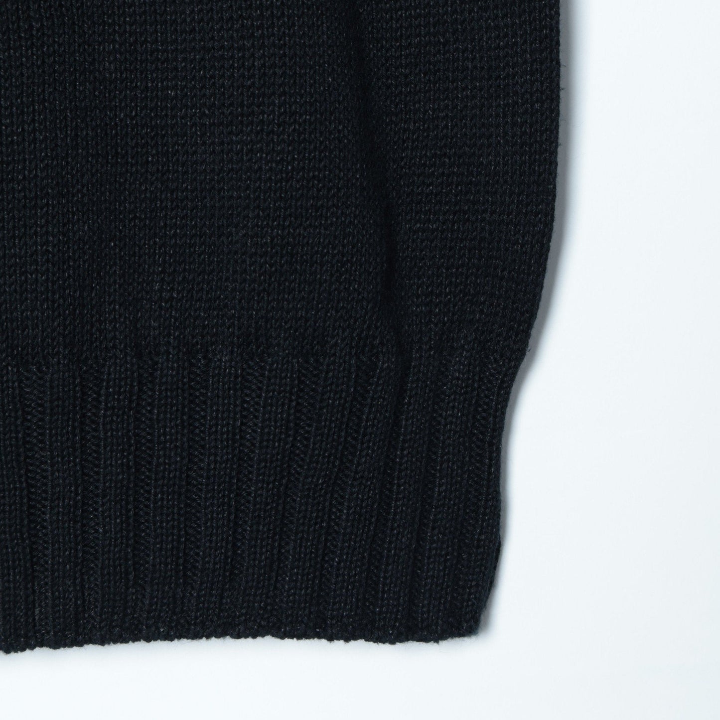 LINEN COTTON WIDE ROLL NECK KNIT