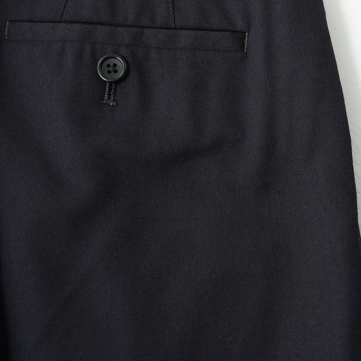 FINE WOOL TWILL TROUSERS