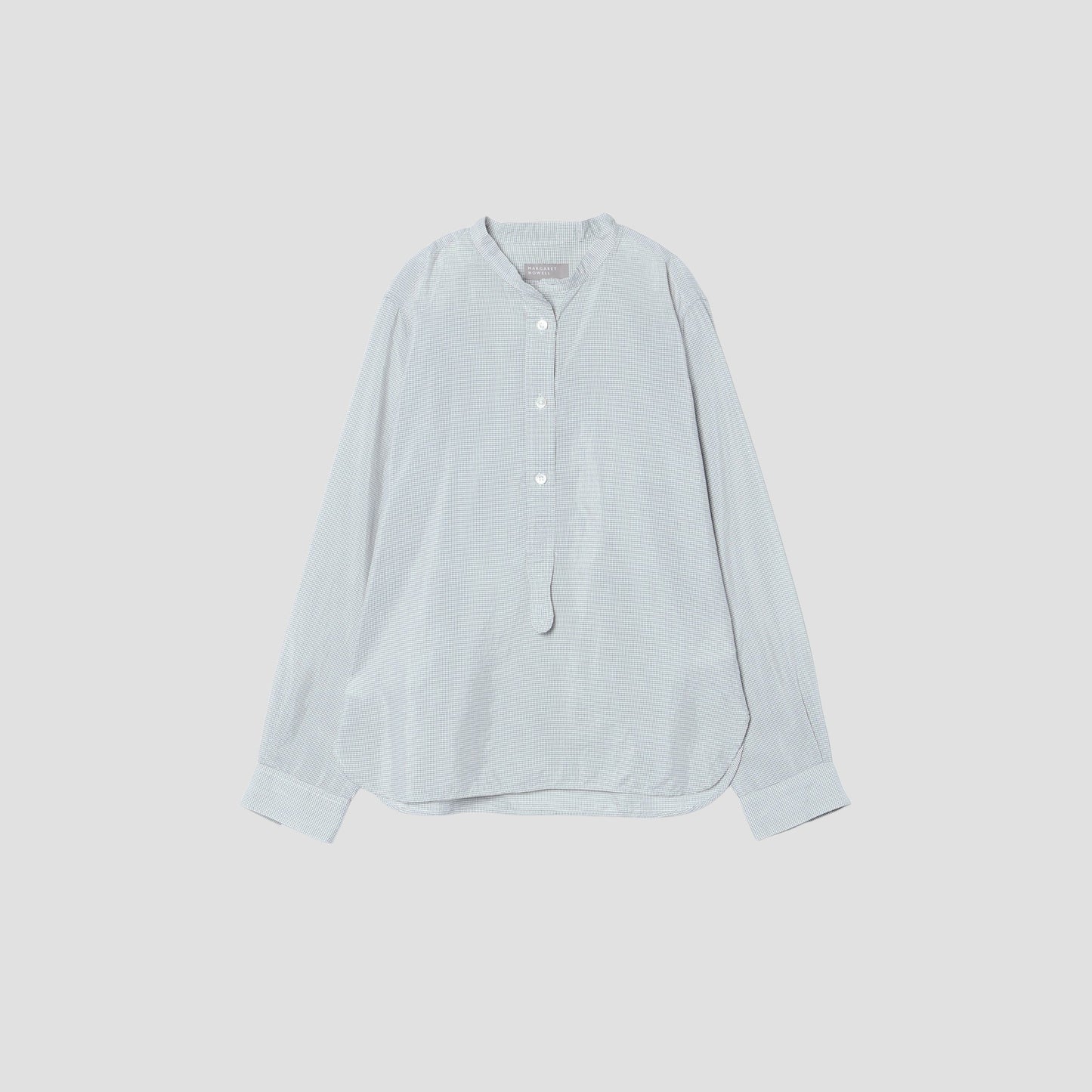 COTTON SILK GRAPH CHECK SHIRT