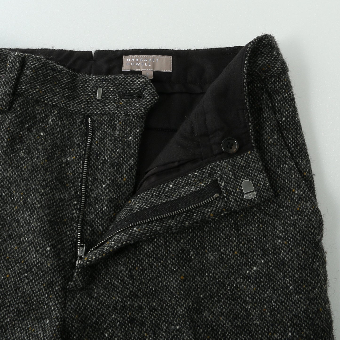 WOOL TWEED TROUSERS