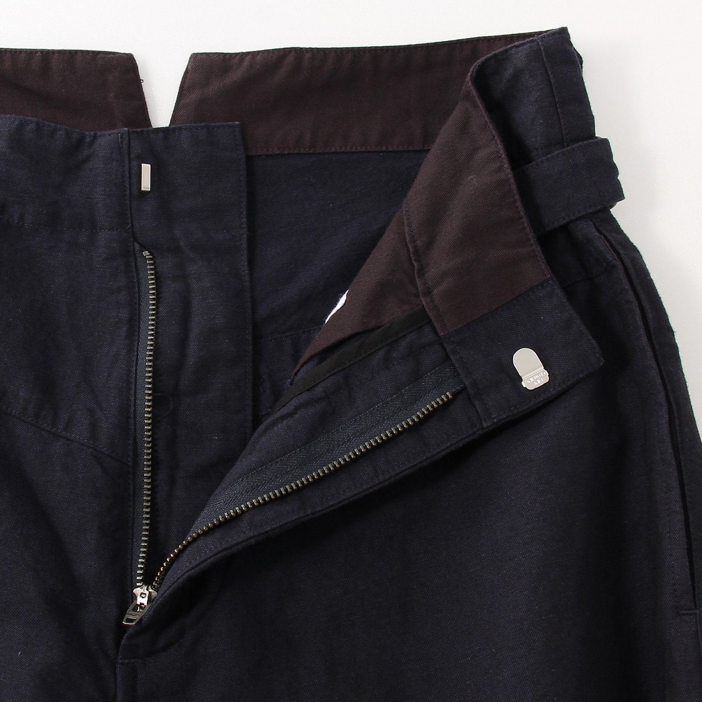 COTTON LINEN TWILL TROUSERS