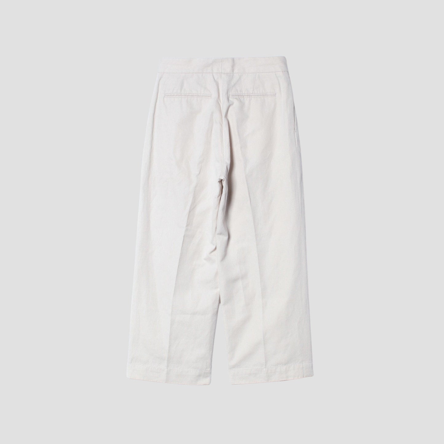 COTTON LINEN TWILL TROUSERS