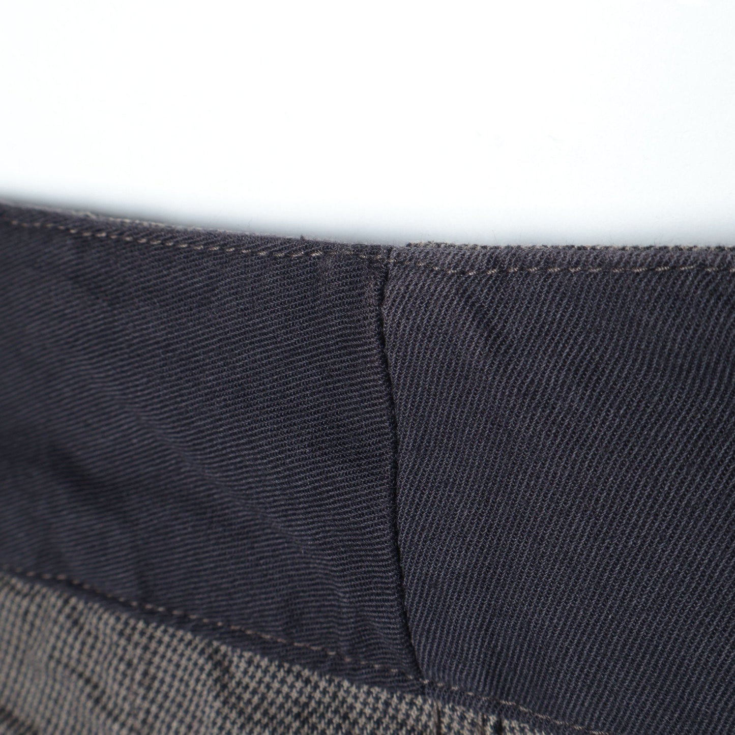 CHEF CHECK COTTON LINEN SKIRT