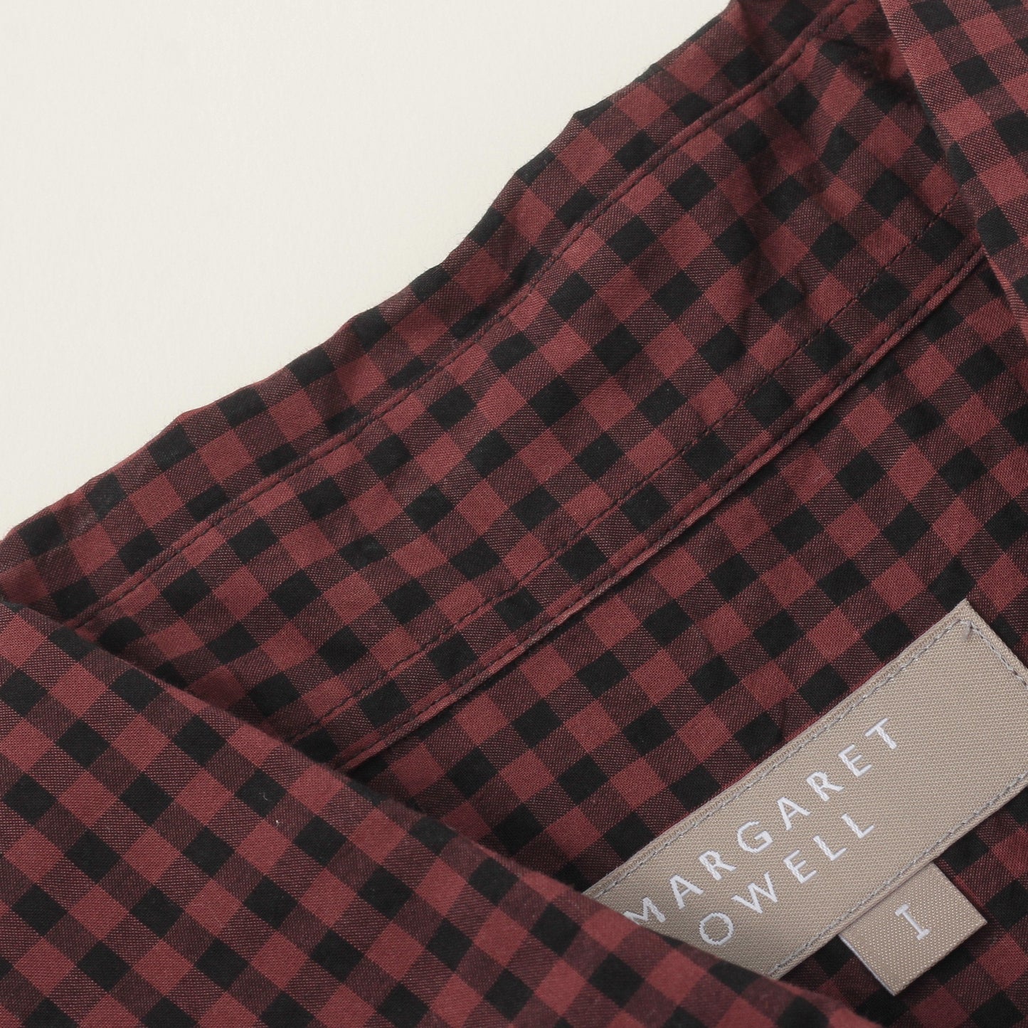 DRY GINGHAMCHECK COTTON SHIRT