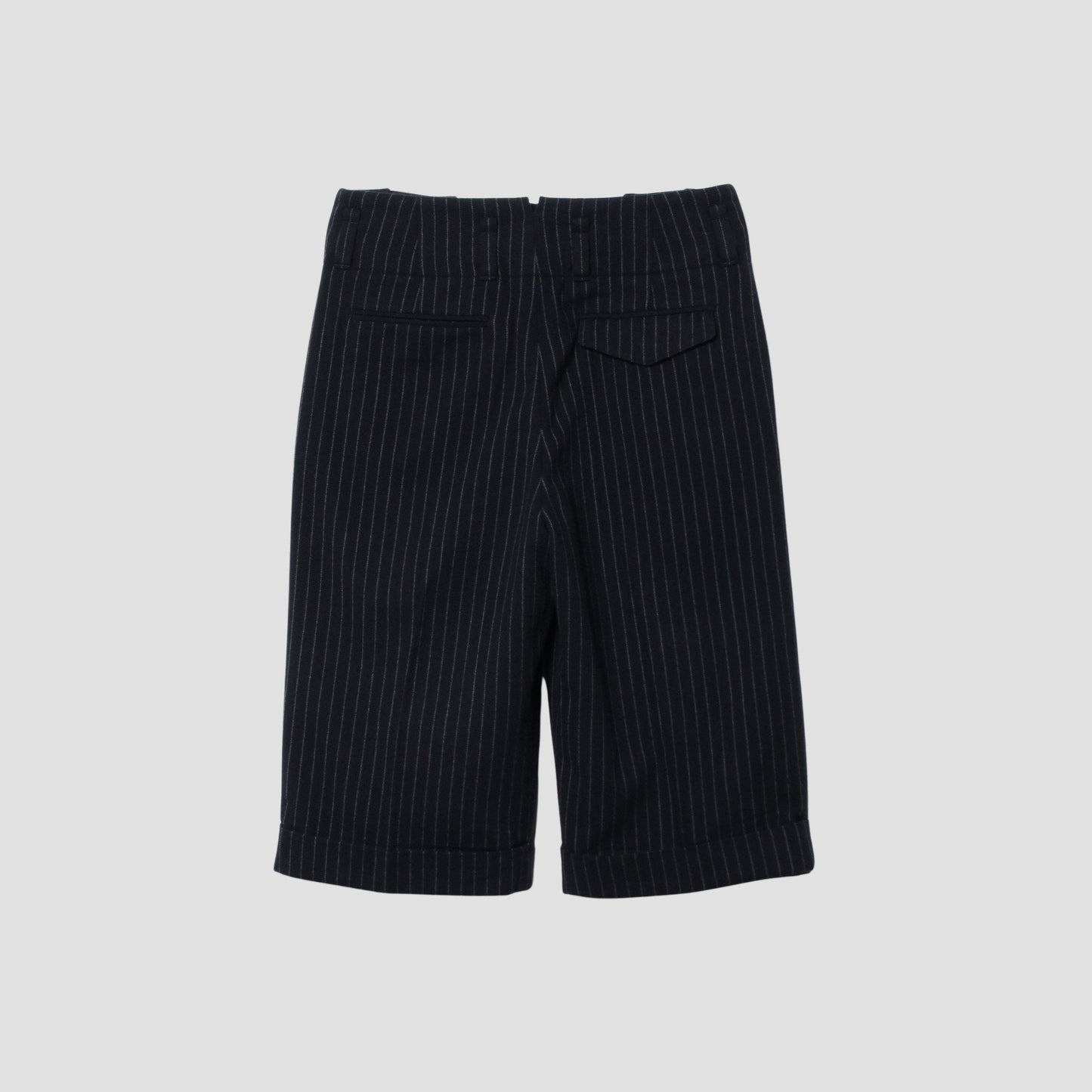 BROKEN STRIPE WOOL TROUSERS