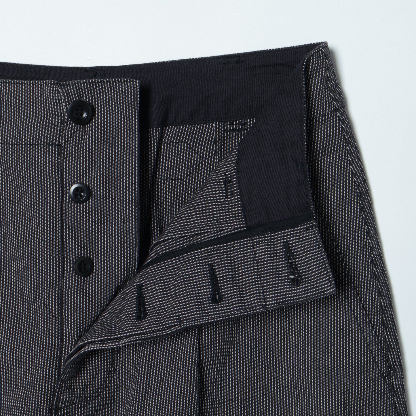 WORKWEAR STRIPE COTTON LINEN SKIRT