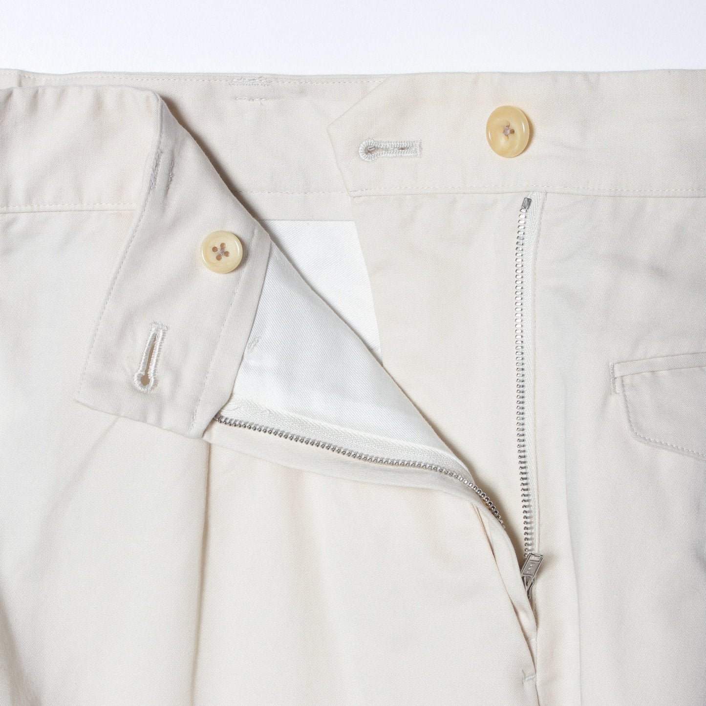 LIGHT COTTON LINEN TWILL TROUSERS