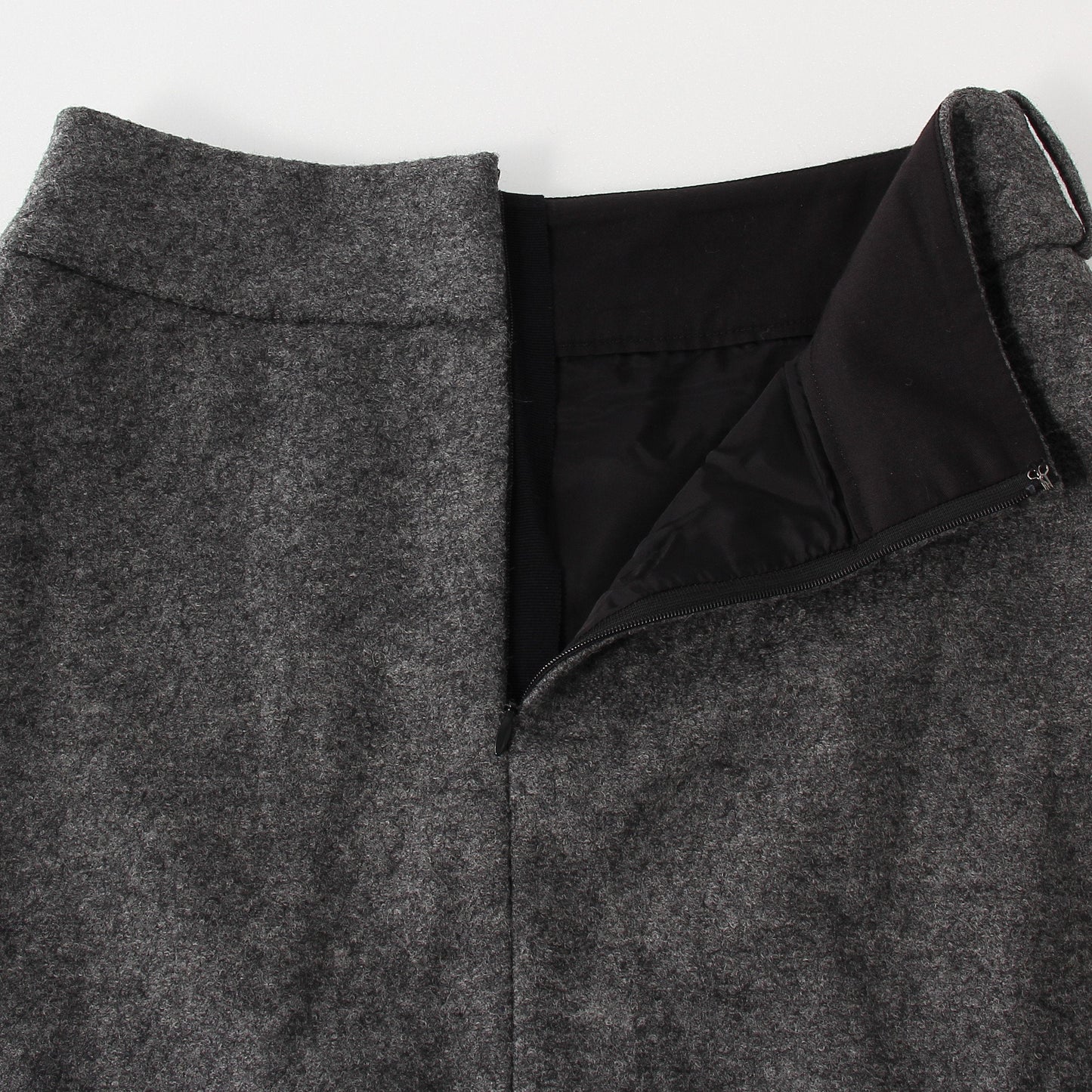 FELTED WOOL JERSEY SKIRT