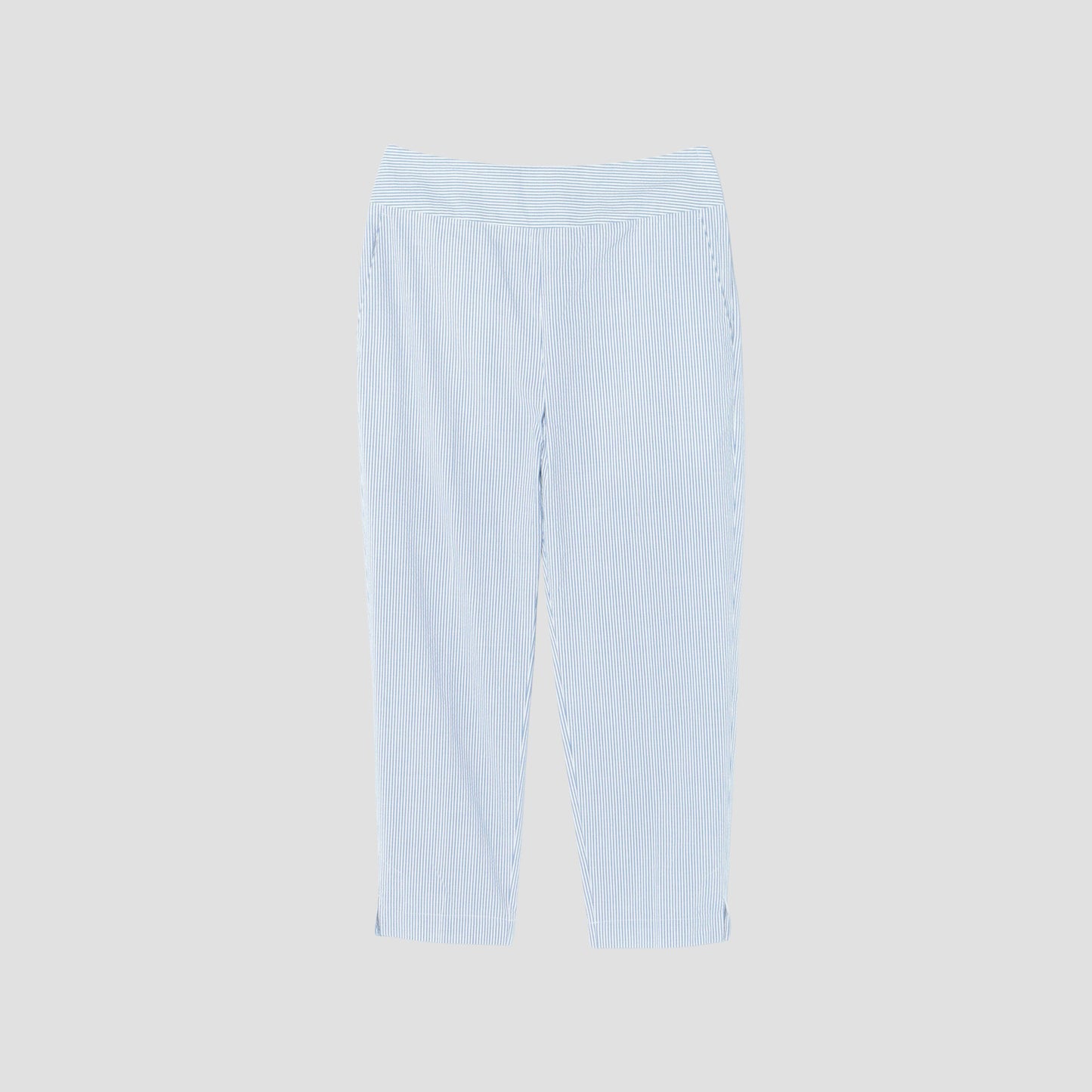 STRETCHED SEERSUCKER TROUSERS