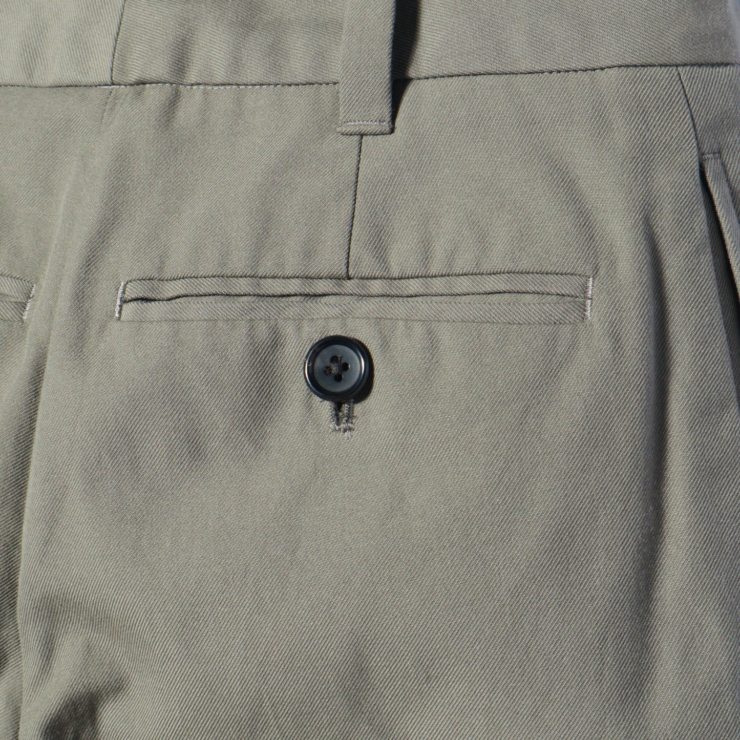 WOOL COTTON TWILL TROUSERS