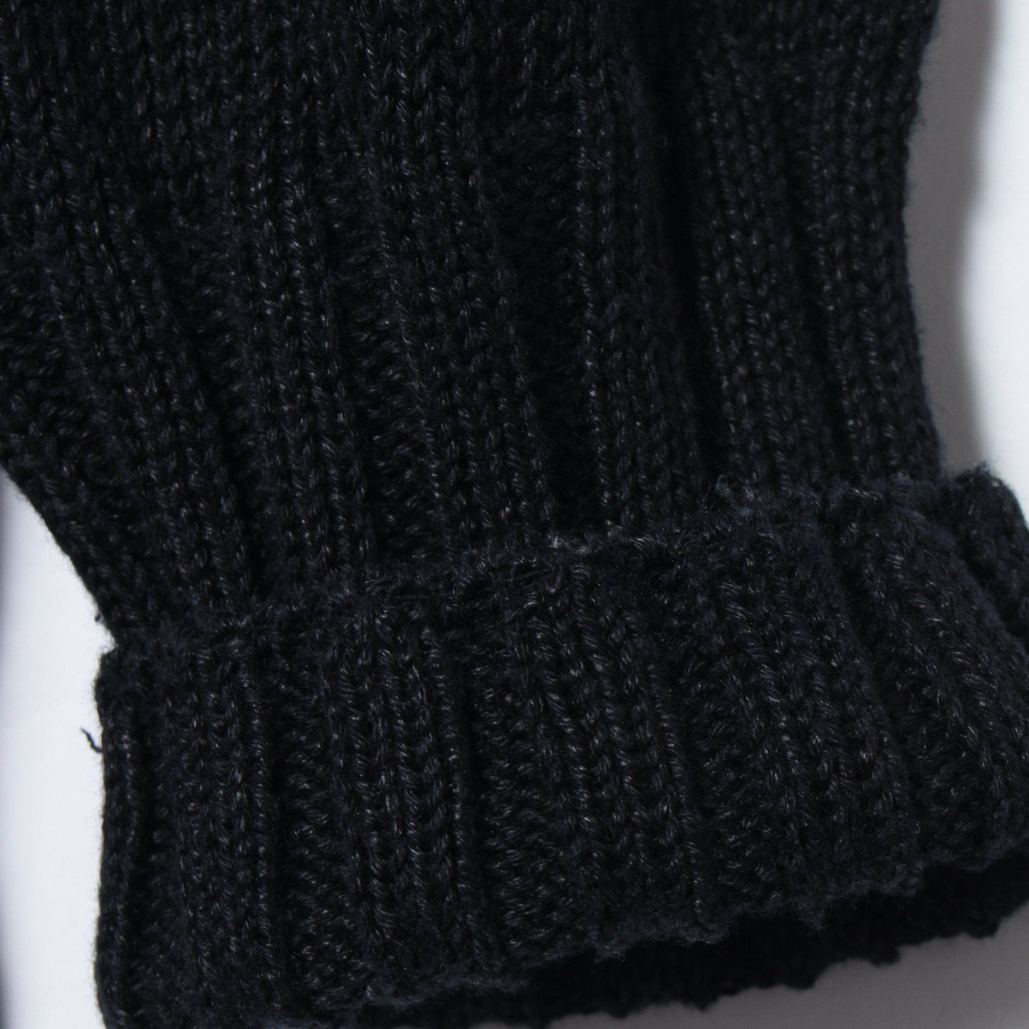 LINEN COTTON WIDE ROLL NECK KNIT